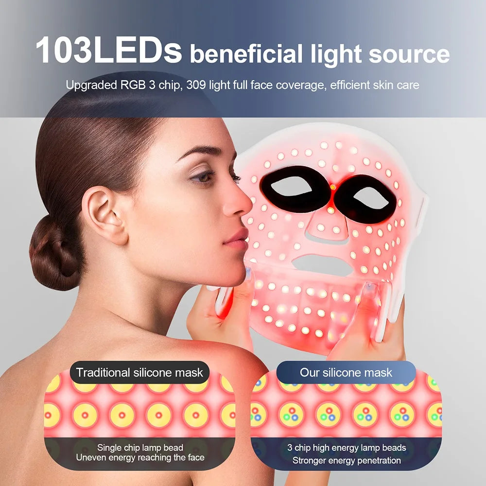 Silicone Red Light Therapy Mask