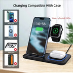 3 in 1 30W Foldable Wireless Charging Station